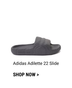 adidas Adilette 22 Slide Sandal - Dark Grey 