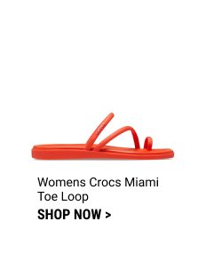 Womens Crocs Miami Toe Loop Sandal - Lava 