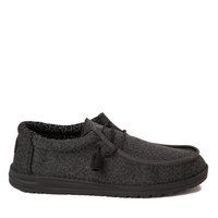 Mens HEYDUDE Wally Sox Micro Casual Shoe - Total Black