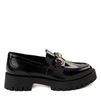 Womens Madden Girl Harlow Platform Loafer - Black