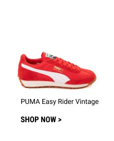 PUMA Easy Rider Vintage Athletic Shoe - Red / White / Gum 