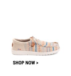 Mens HEYDUDE Wally Serape Casual Shoe - Beach Horizon 