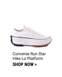 Converse Run Star Hike Lo Platform Sneaker - White / Black / Gum 