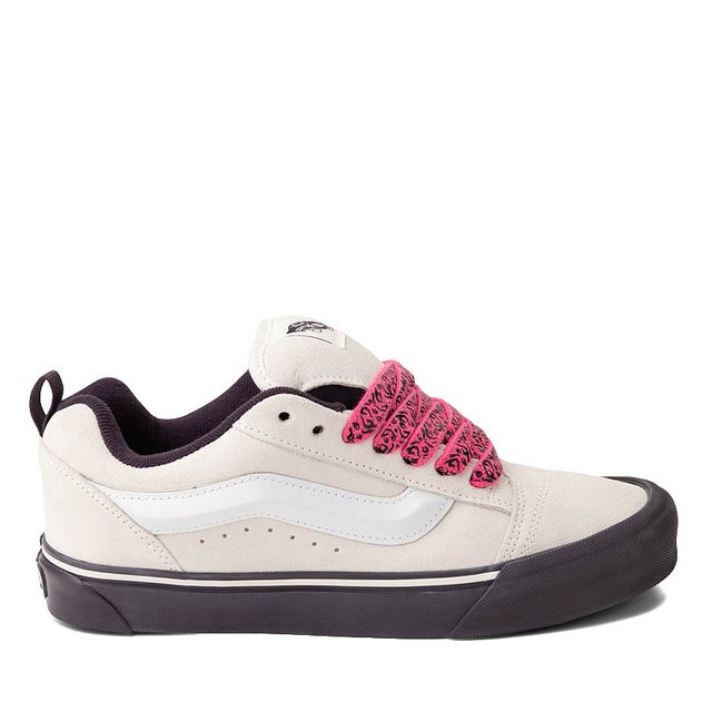 Vans Knu Skool Skate Shoe - White / Purple