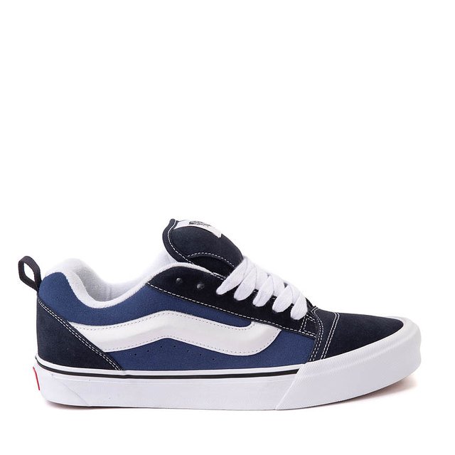 Vans Knu Skool Skate Shoe - Navy / True White