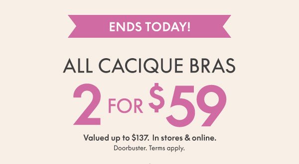 Shop Bras 2 for \\$59