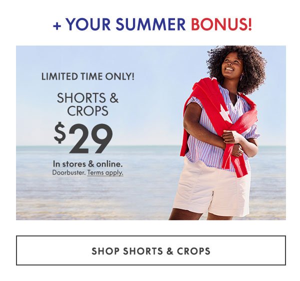 Shop Shorts and Crops \\$29