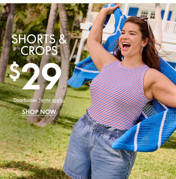 Shop Shorts and Crops \\$29