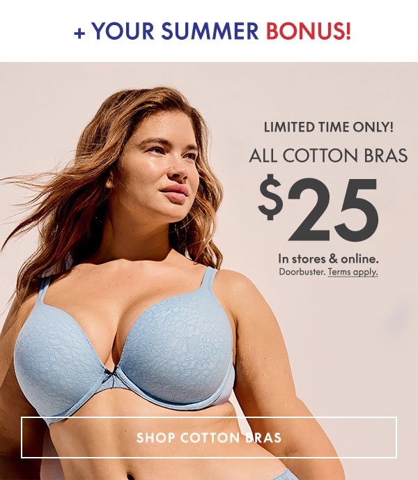 Cotton Bras \\$25