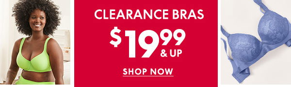 Shop Clearance Bras \\$19.99 and up