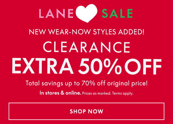 50% Off Clearance