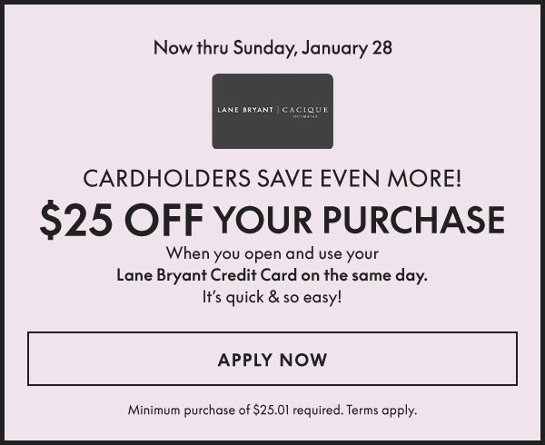 Apply Credit Card Now and Get \\$25 Off