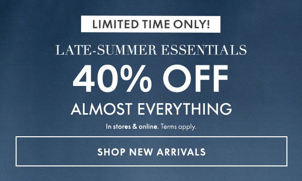 40% Off Almost Everything