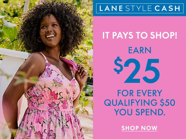 Earn \\$25 for Every \\$50 You Spend