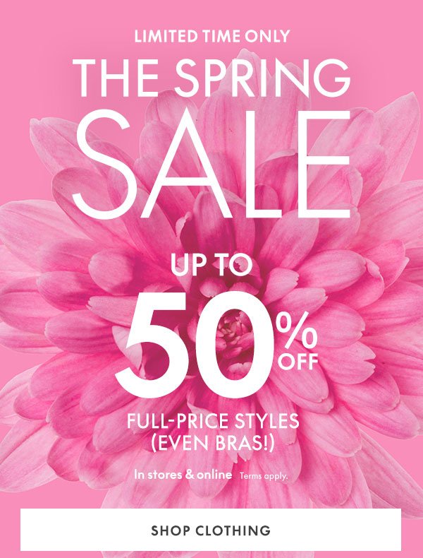 Spring Sale 50% Off