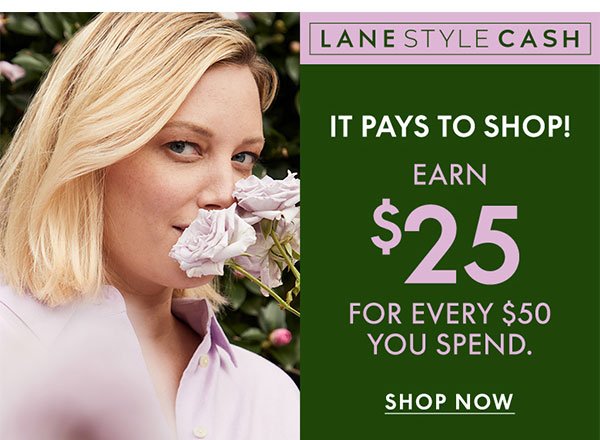 Earn \\$25 for Every \\$50 You Spend