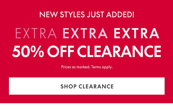 50% Off Clearance