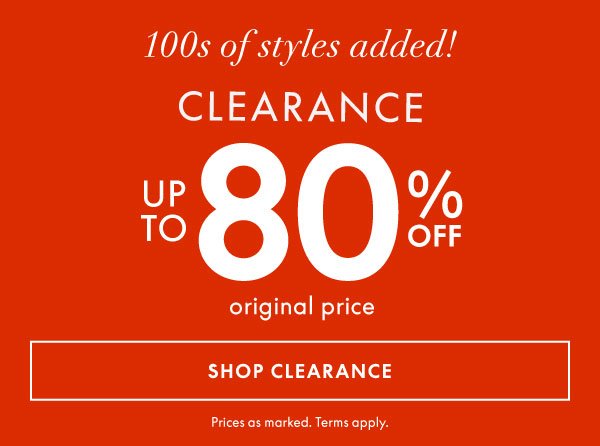 Shop Clearance 80%% Off