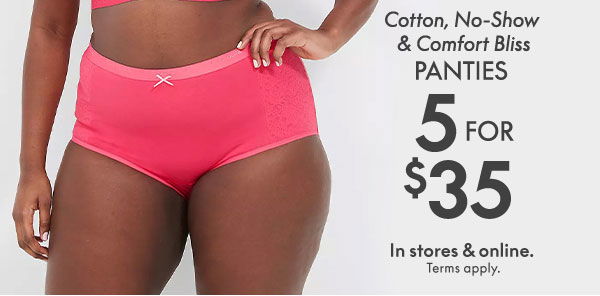 Shop Panties 5 for \\$35