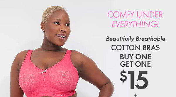 Shop Cotton Bras BOGO \\$15