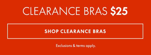 Shop Clearance Bras \\$25