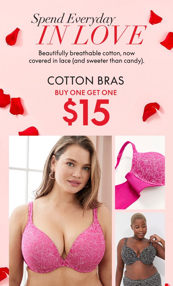 Shop Cotton Bras BOGO \\$15