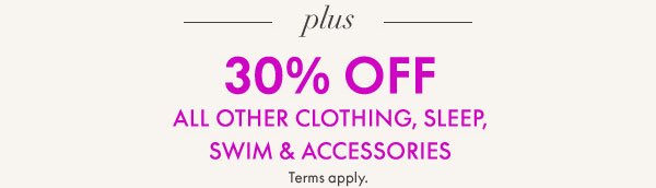 30% Off Clothing