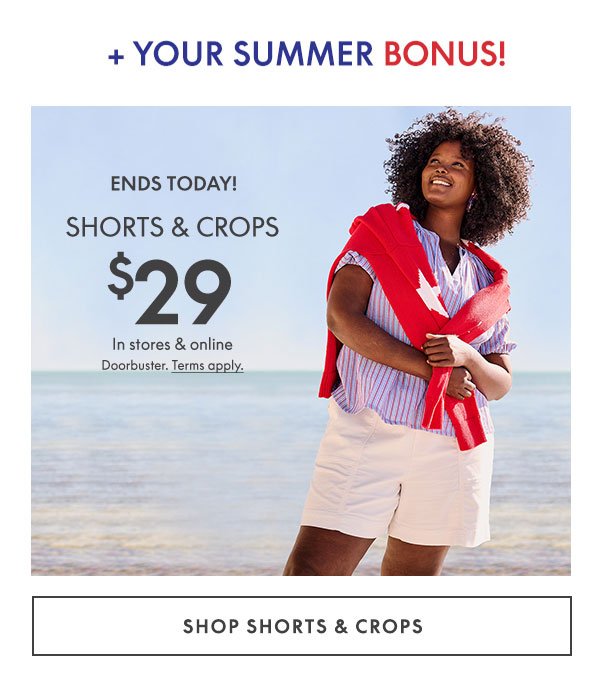 Shop Shorts and Crops \\$29