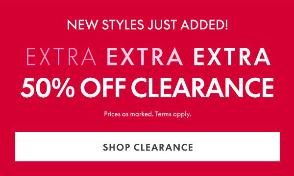 50% Off Clearance