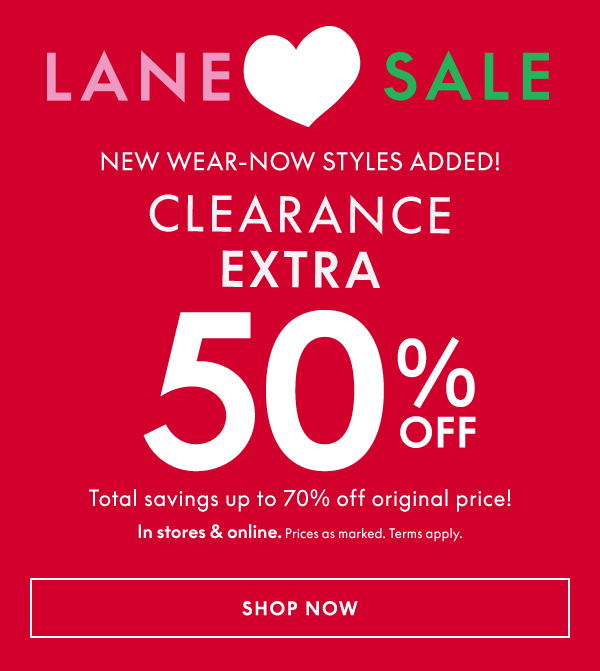 50% Off Clearance