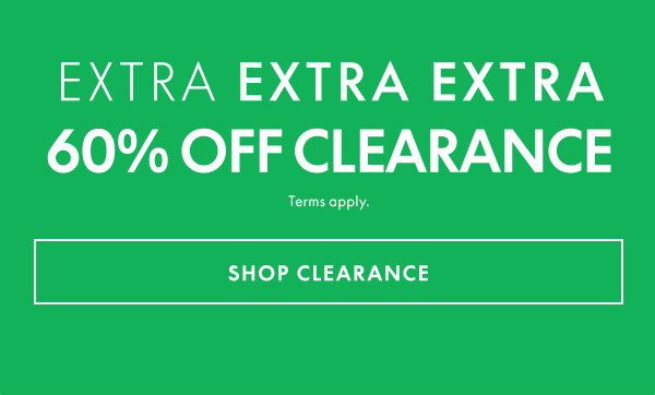 60% Off Clearance