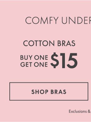 Shop Cotton Bras BOGO \\$15