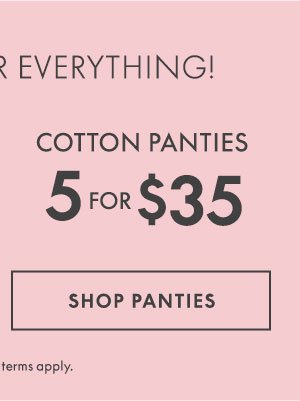 Shop Panties 5 for \\$35