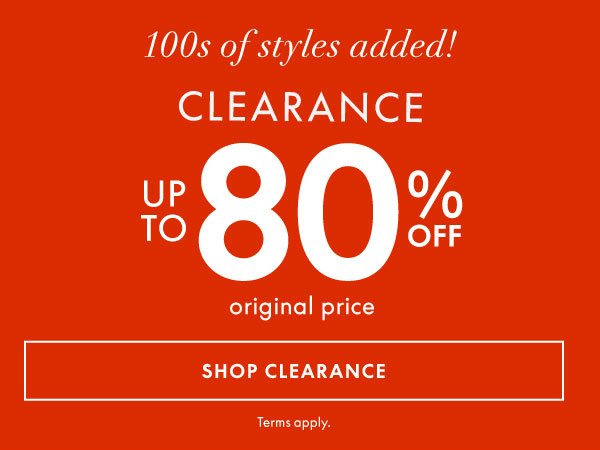 Clearance Up to 80% Off