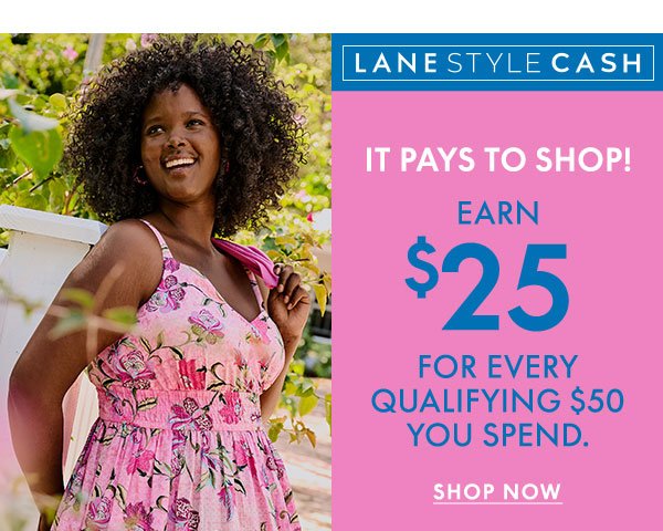 Earn \\$25 for Every \\$50 You Spend