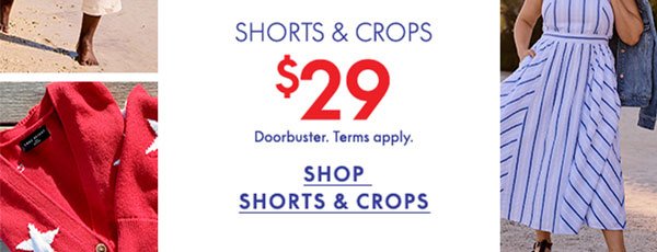 Shop Shorts and Crops \\$29