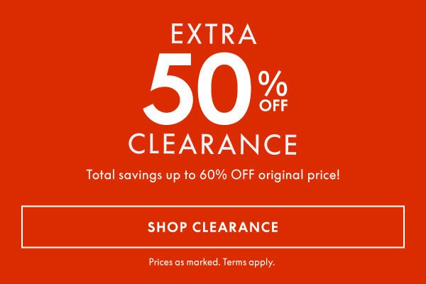 Shop Clearance 50% Off