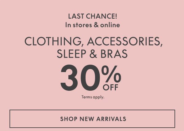 30% Off New Arrivals