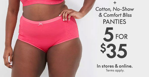 Shop Panties 5 for \\$35