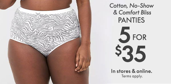 Shop Panties 5 for \\$35