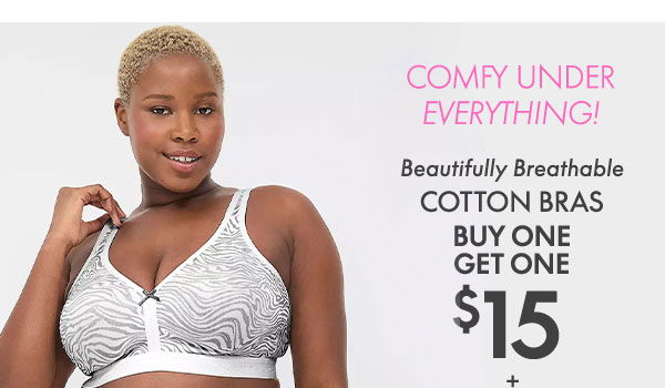 Shop Cotton Bras BOGO \\$15