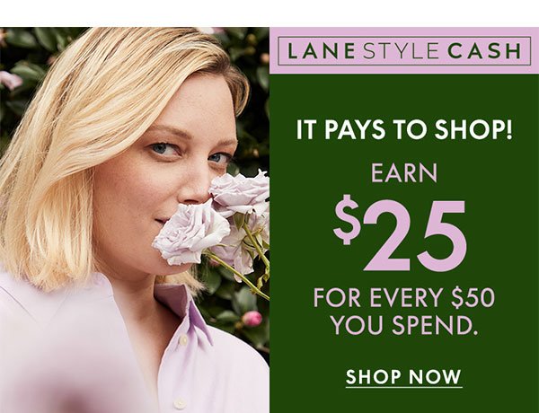 Earn \\$25 for Every \\$50 You Spend