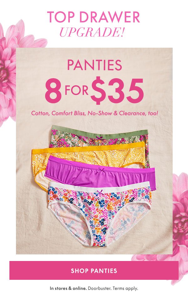 Shop Panties 8 for \\$35