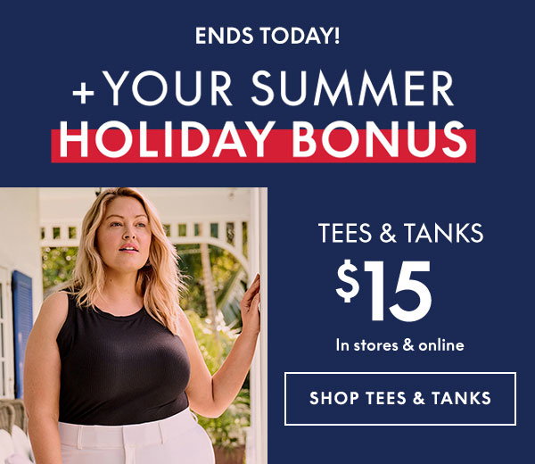 Shop Tees and Tanks from \\$15