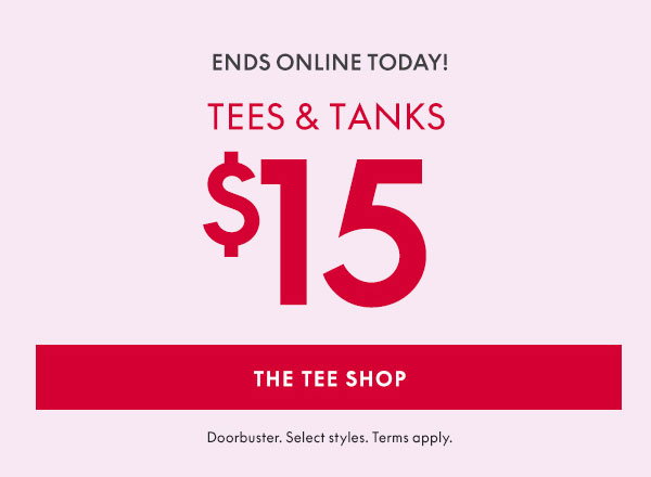 Shop Tees and Tanks \\$15