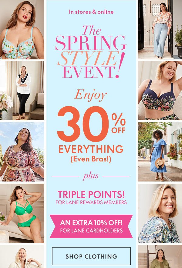 30% Off Everything even Bras!