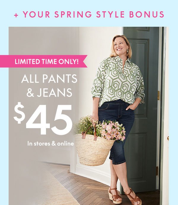 All Pants and Jeans \\$45