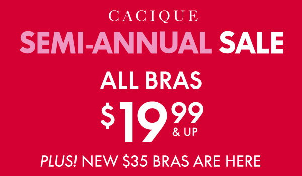 Shop Bras \\$19.99 and up