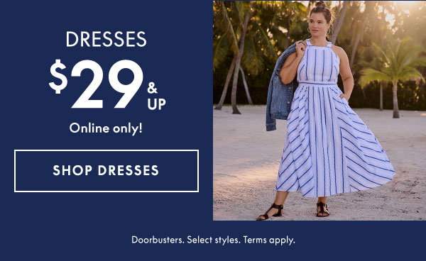 Shop Dresses \\$29