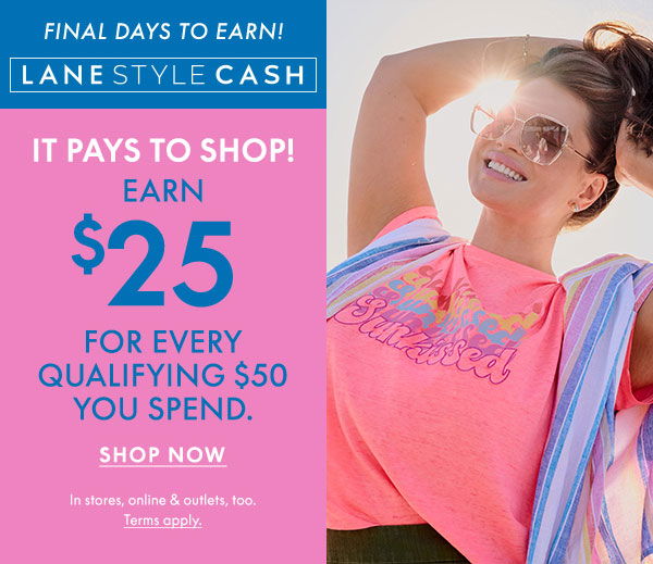 Earn \\$25 for Every \\$50 You Spend